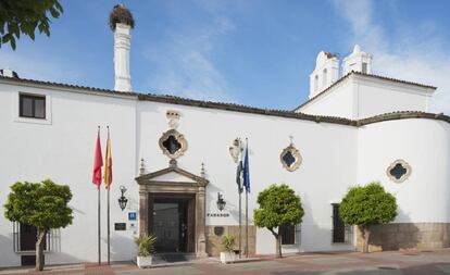 Entrada del parador de Mérida (Badajoz).