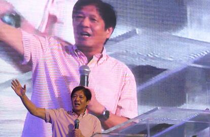 Ferdinand Marcos Jr. 'Bongbong' en un acto en Manila en julio de este año.