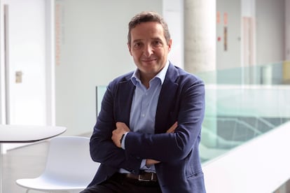 Professor Juan Manuel Corchado, photographed on April 12, before being elected the rector of the University of Salamanca.