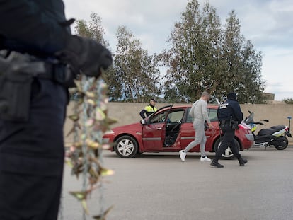 Controles policiales realizados en La Línea justo en los días en los que el narco Samuel Crespo se escapó del hospital con la ayuda de unos secuestradores, en febrero de 2018.