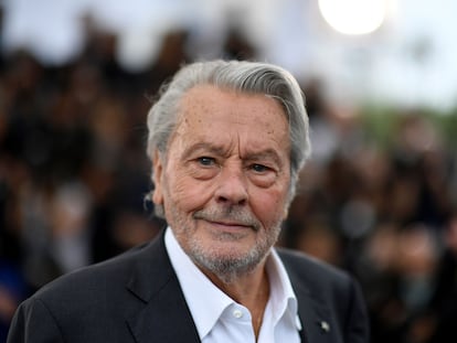 El actor francés Alain Delon, en la la Palma de Oro honoraria del Festival de Cannes, el 19 de mayo de 2019.