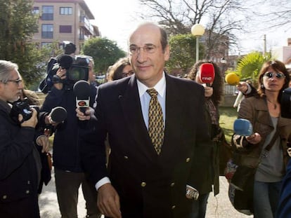 Franco, el pasado 20 de marzo a su llegada a los juzgados turolenses.