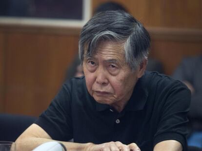 Alberto Fujimori at a hearing in Lima, October 2013.