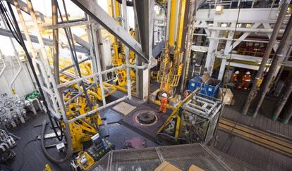 El buque 'Rowan Renaissance', contratado por Repsol.