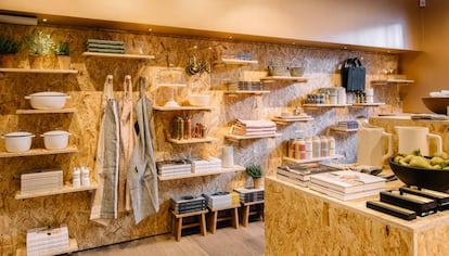 El interior de la tienda de Goop en Londres.