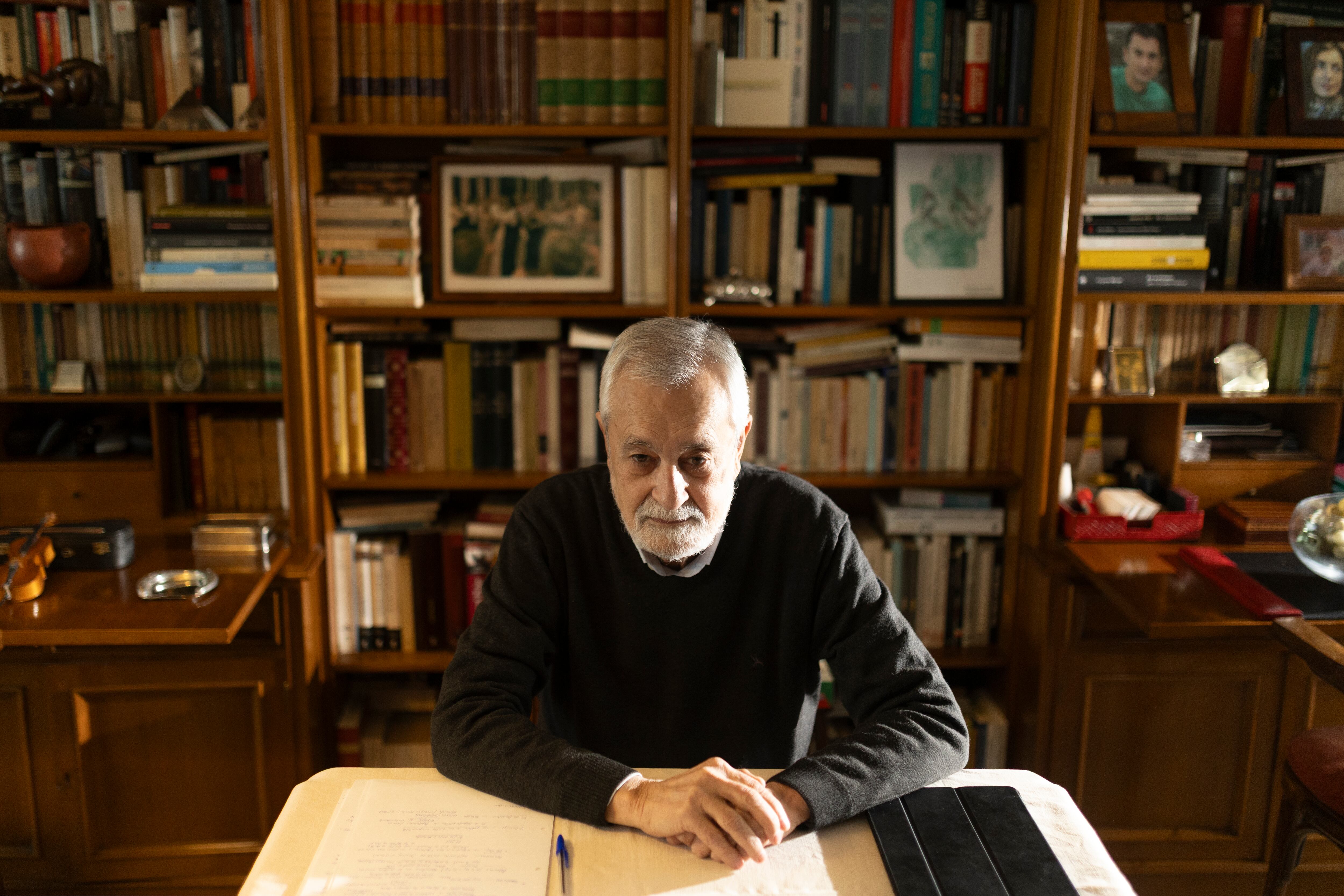 José Antonio Griñán, en un momento de la entrevista.