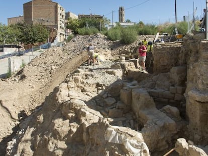 Estado de las excavaciones del barrio jud&iacute;o de Lleida