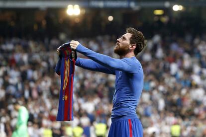 Messi en el Bernab&eacute;u.