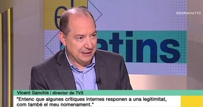 Vicent Sanchis en l'entrevista.