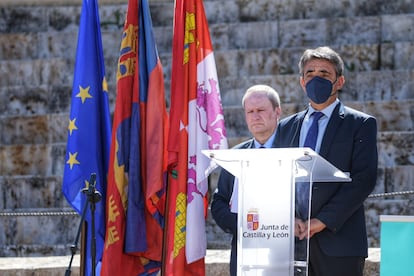 Victorino Martín, presidente de la FTL, en la presentación de las novilladas de Castilla y León.