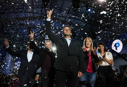 Sergio Massa presenta su precandidatura a senador por la provincia de Buenos Aires.