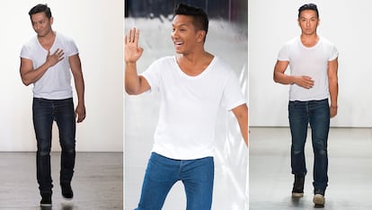 Prabal Gurung

Al estilo de Wang en sus comienzos, el diseñador apuesta por las camisetas blancas y los vaqueros. Sencillo y efectivo.