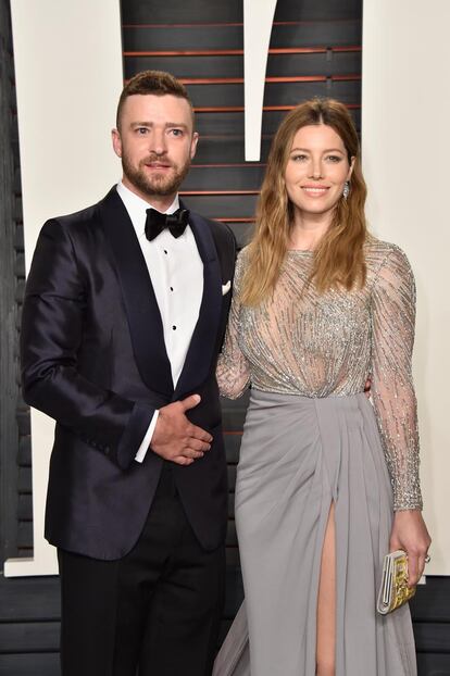 Justin Timberlake junto a Jessica Biel