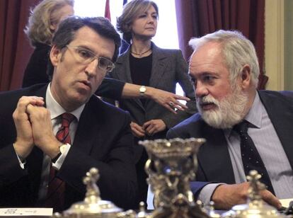 Feijóo junto al ministro de Medio Ambiente, Arias Cañete 