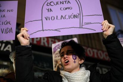 Manifestación en Madrid en diciembre de 2018. 
 