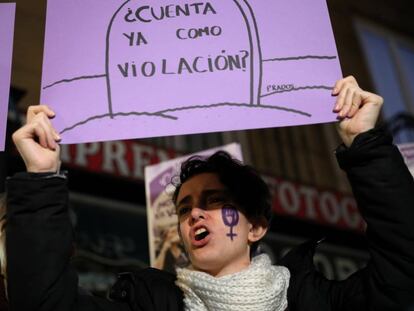 Manifestación en Madrid en diciembre de 2018. 
 