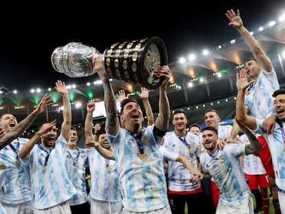 La victoria de Argentina en la final de la Copa América, en imágenes