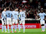 El Celta, en el partido de ida a te el Friburgo.