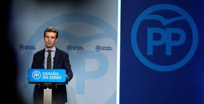 El vicesecretario de Comunicación del PP, Pablo Casado.