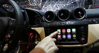Un coche 'inteligente, en el Salón del Automóvil de Ginebra de 2014.