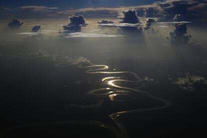 Un río en la región amazónica de Loreto, Perú.