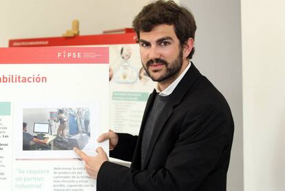 Arnau Valls, ingeniero del departamento de innovación de la Universidad Politécnica de Cataluña, institución que participa en el proyecto junto con el Hospital Sant Joan de Déu.