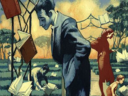 La Feria del Libro, en el Parque del Retiro de Madrid, vista por Fernando Vicente.