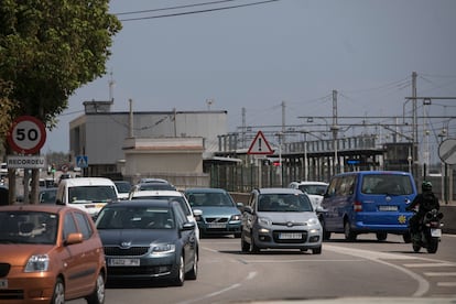 Un tramo de la carretera N-II.