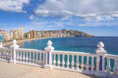 Playa de Levante, en Benidorm (Alicante).