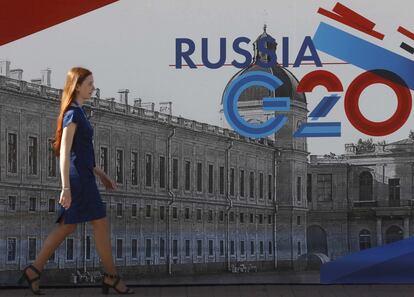 Imagen promocional de la cumbre del G-20 en San Petersburgo