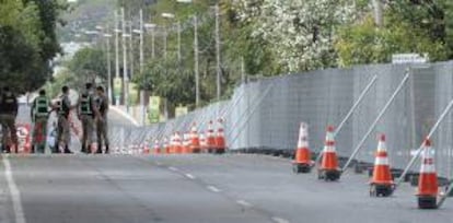 Medidas de seguridad alrededor del estadio Mineirao de Belo Horizonte. EFE/Archivo