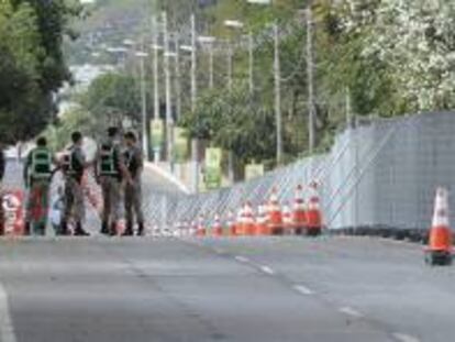 Medidas de seguridad alrededor del estadio Mineirao de Belo Horizonte. EFE/Archivo