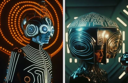 ¿Cómo habría sido una versión de 'Tron' dirigida por Jodorowsky en 1976? Un fan lanzó la pregunta a una aplicación de inteligencia artificial y fotogramas falsos tan alucinantes como estos son el resultado.