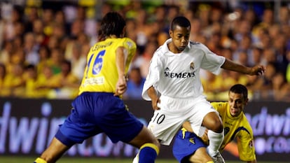 Robinho, en su famoso debut frente al Cádiz el 28 de agosto de 2005.