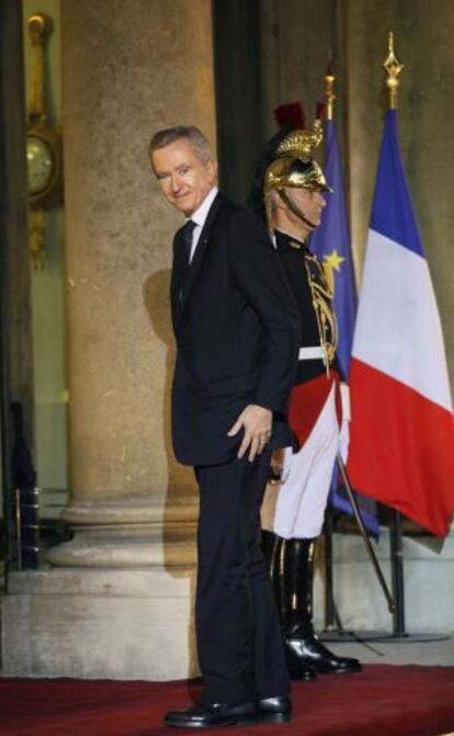 Bernard Arnault, dueño de LVMH, fotografiado en 2010 en el Elíseo.