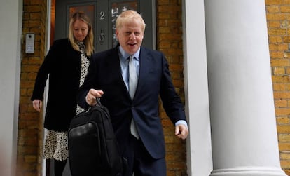 Boris Johnson nesta quarta-feira, em Londres.