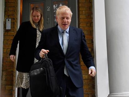 Boris Johnson nesta quarta-feira, em Londres.