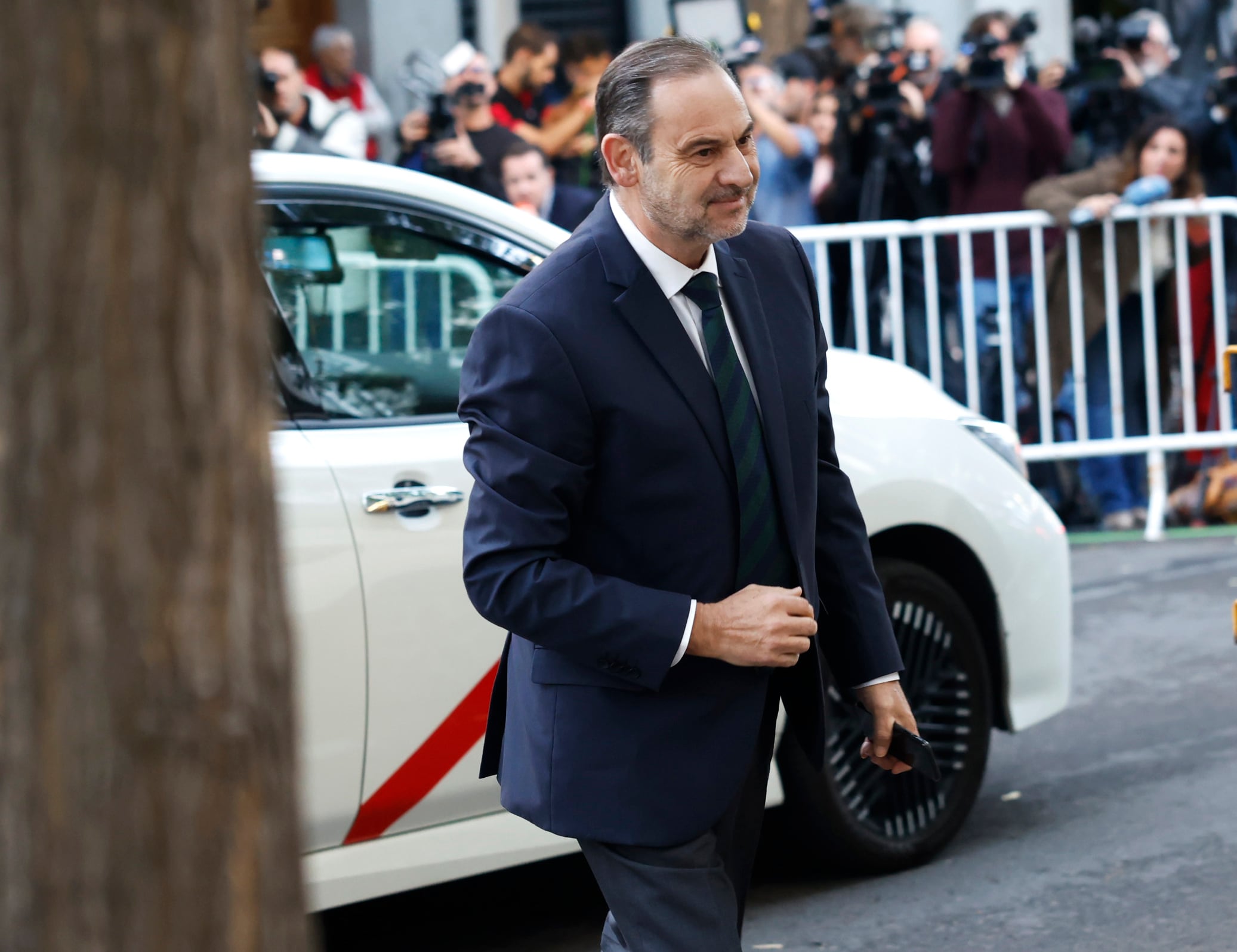 El exministro José Luis Ábalos, este miércoles a su llegada al Tribunal Supremo de Madrid.