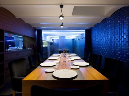 Interior del restaurante Martín Berastegui en Lasarte-Oria.