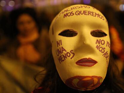 Manifestación contra la violencia machista, en marzo pasado en Madrid.