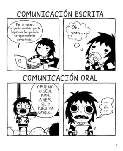 Una página del tebeo 'Sarah's Scribbles'.