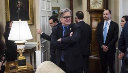 Steve Bannon, en la Casa Blanca en marzo de 2017.