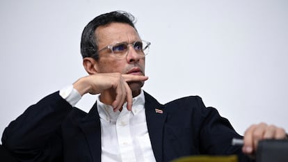 Henrique Capriles en su oficina de Caracas.