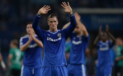 Torres celebra la victoria del Chelsea.