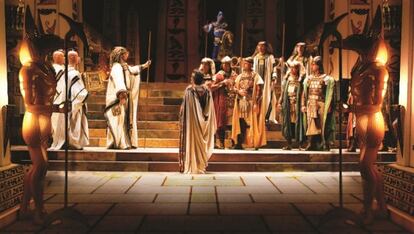 Representación de la ópera 'Aida'.