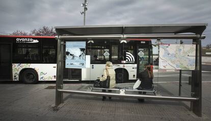 Un autobús urbano de Rubí.