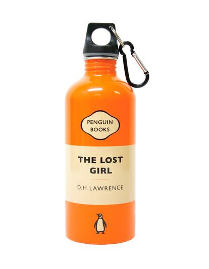 Botella de agua dedicada a la novela The lost girl, escrita por D.H. Lawrence. (17 euros).