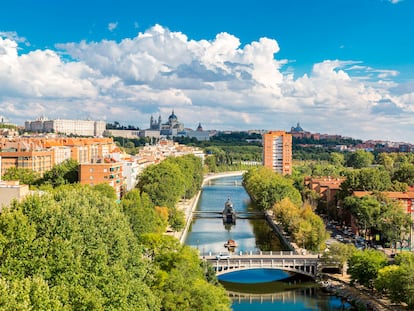 Imagen del río Manzanares, en Madrid.