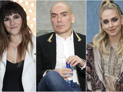 Rozalen, Kike Sarasola y Chiara Ferragni.