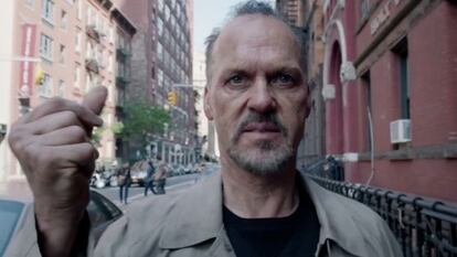 Michael Keaton, em 'Birdman'.